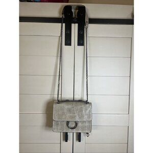 Italian Leather Crossbody Bag - Bone Gray (Made in Italy) Borse Pelle Purse